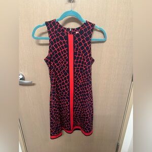 XS Michael Kors blue and orange print dress, great condition!